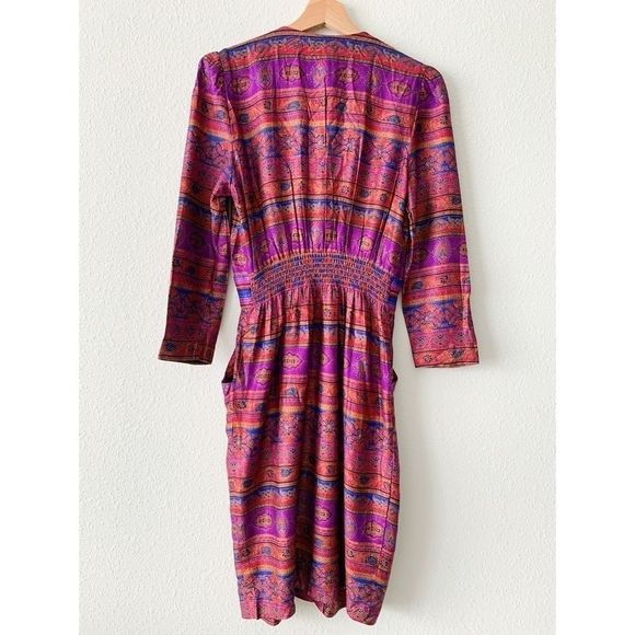 Positive Attitude Vintage 80's Button Front Dress - Picture 3 of 8